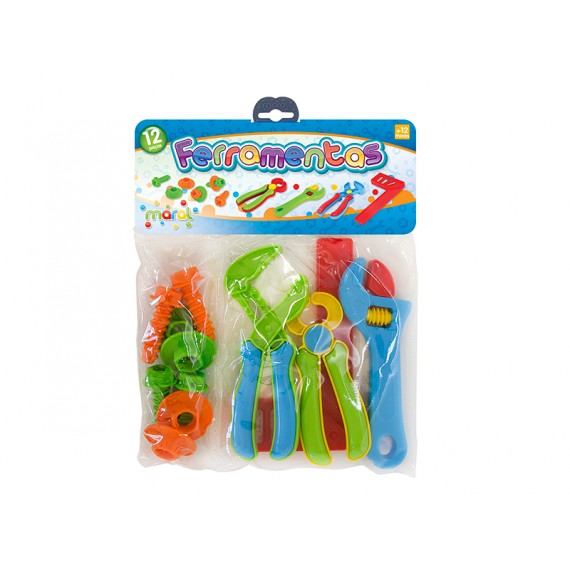 Kit Ferramentas - 12 Peças em Plástico