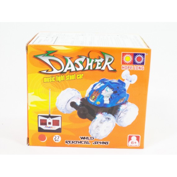 Carrinho com Controle Remoto Carro Dasher com Som e Luz 4 Funções