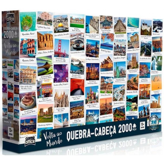 Quebra Cabeça Volta Ao Mundo - 2.000 Peças