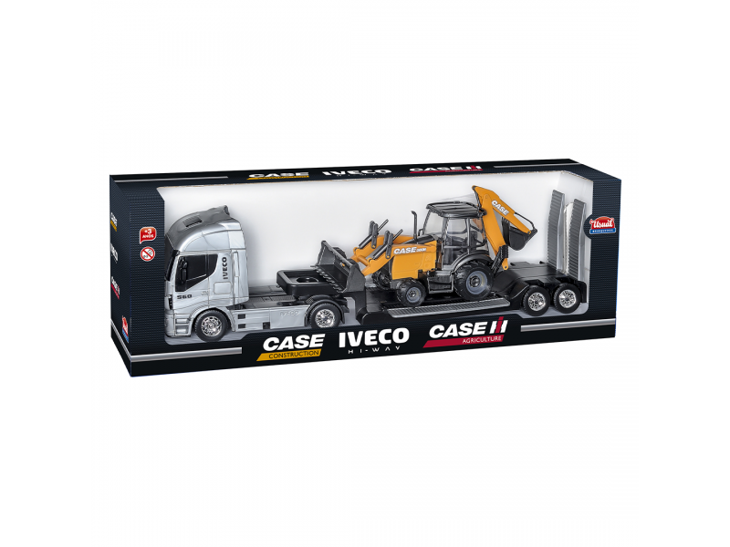 Caminhão Iveco Hi-Way Plataforma C/ Carregadeira Basculante e Trator Brinquedo  Infantil Menino - Big Bag Shop Virtual